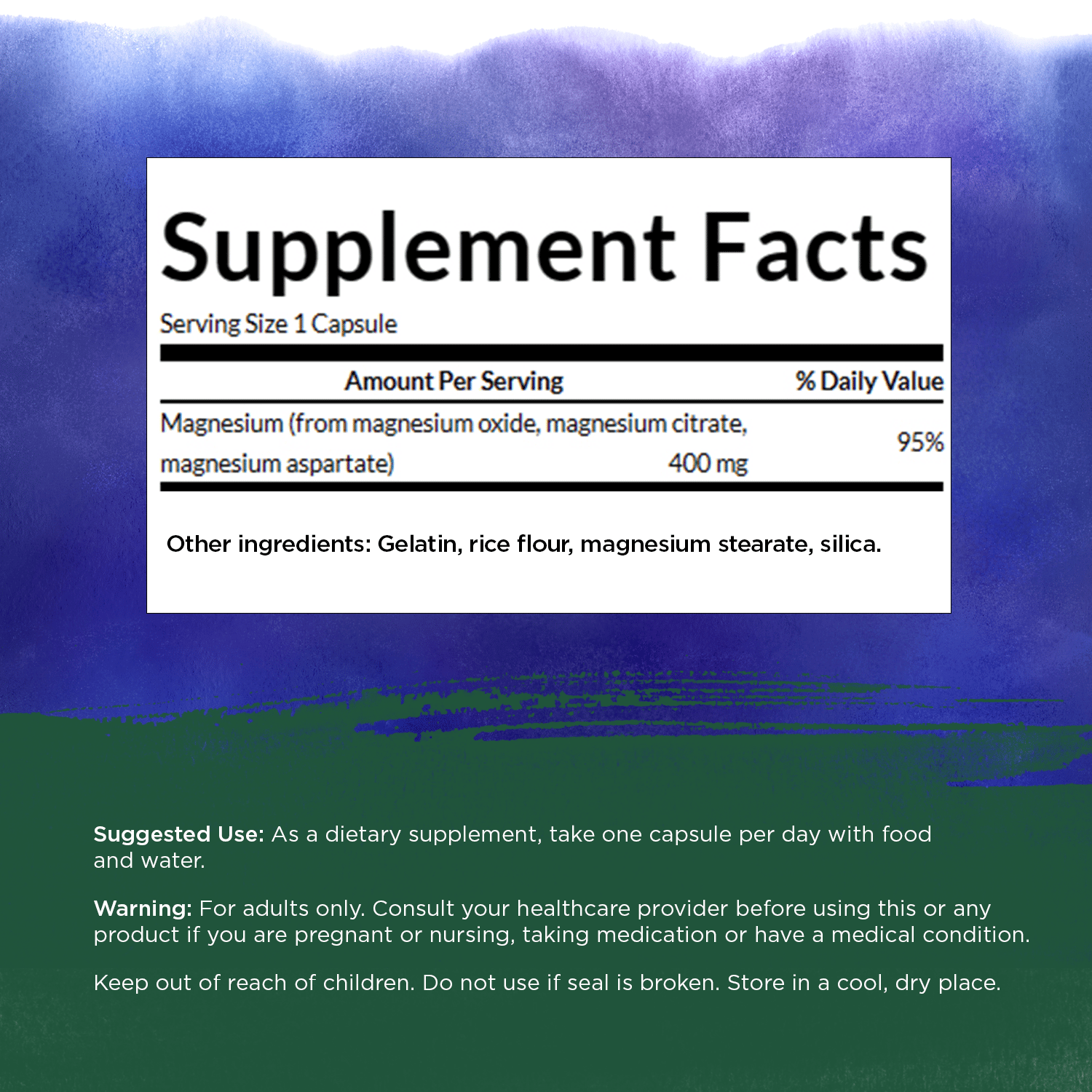 Swanson Triple Magnesium Complex Capsules, 400 mg, 300 Ct eBay