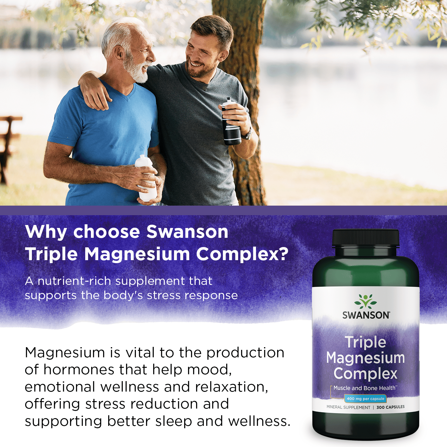 Swanson Triple Magnesium Complex Capsules, 400 mg, 300 Ct eBay