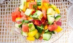 Cucumber Watermelon Summer Salad