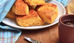 Sweet Potato Biscuit Pillows with Honey and Coconut Oil