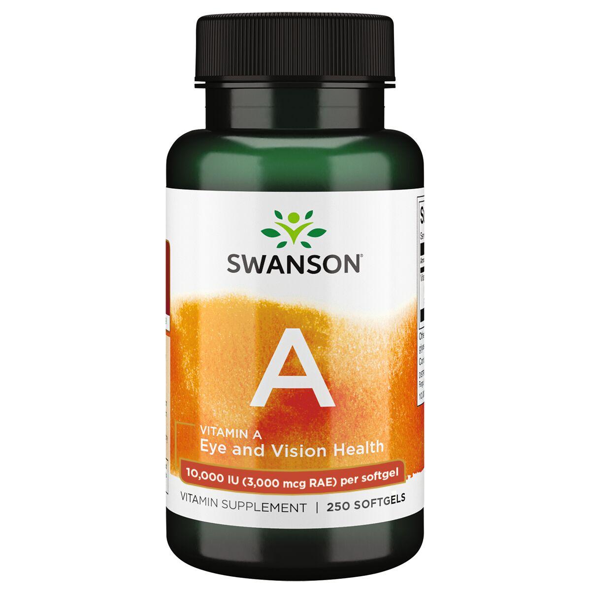 Swanson Premium Vitamin A | 10000 Iu | 250 Soft Gels