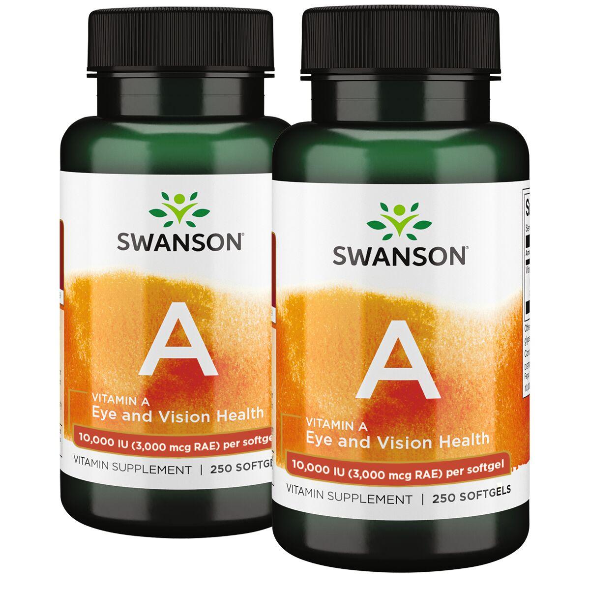 Swanson Premium Vitamin A - 2 Pack | 10000 Iu