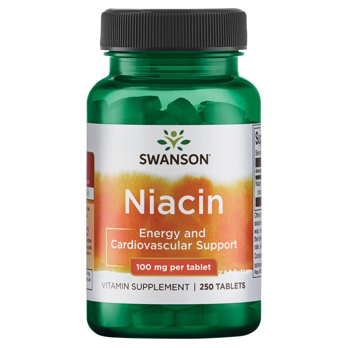 Swanson Premium Niacin Vitamin | 100 mg | 250 Tabs