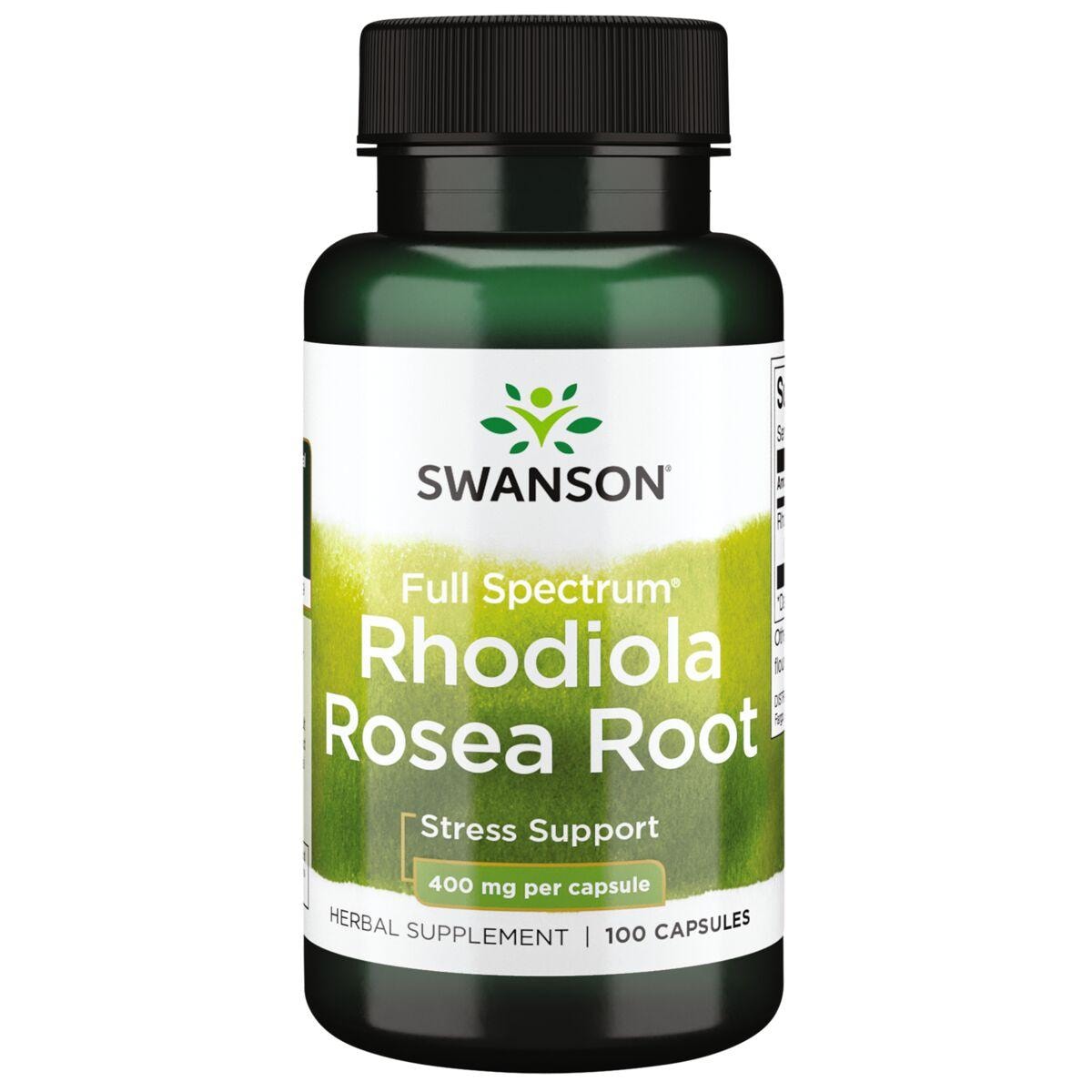 Swanson Premium Full Spectrum Rhodiola Rosea Root Vitamin | 400 mg | 100 Caps
