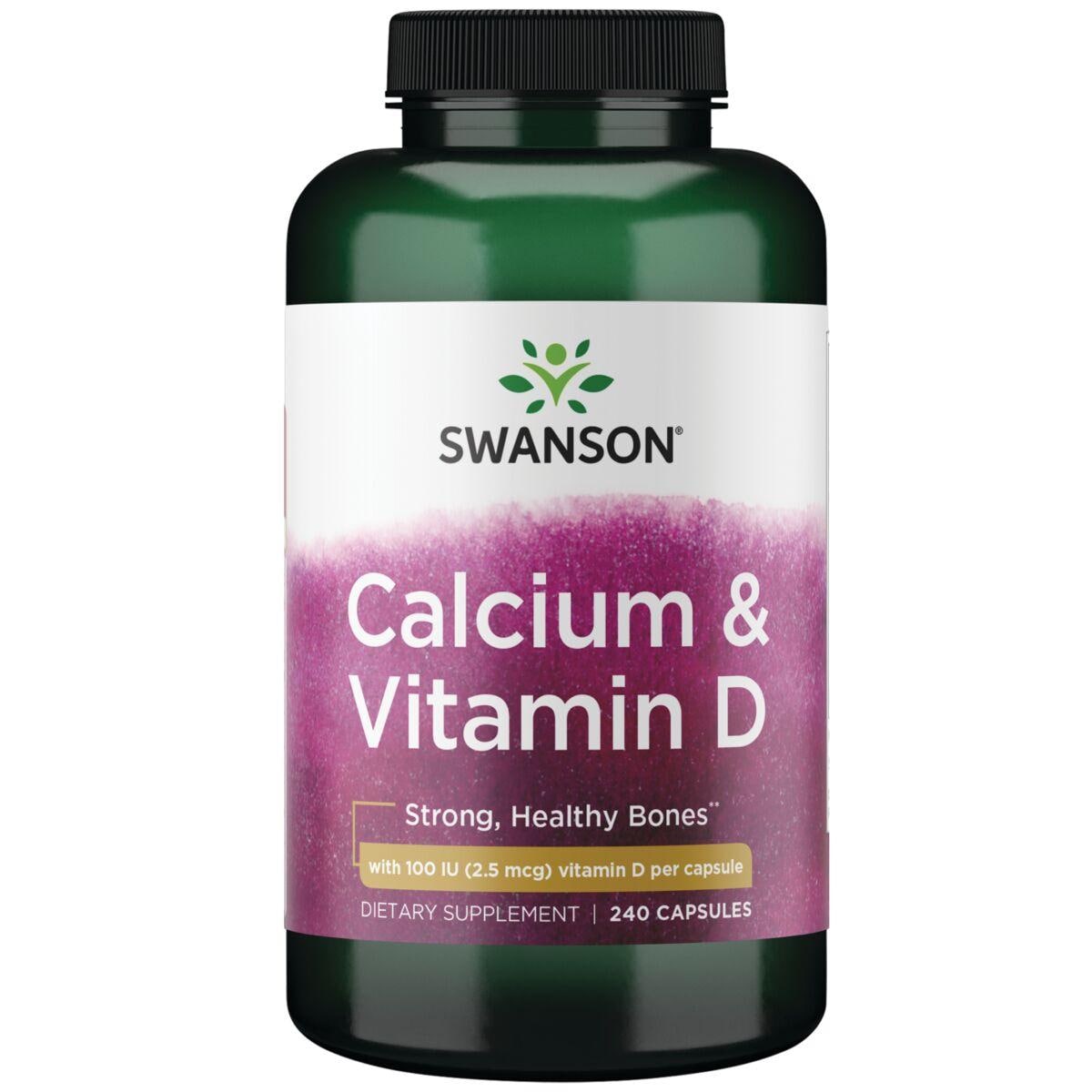 Swanson Premium Calcium & Vitamin D | 240 Caps