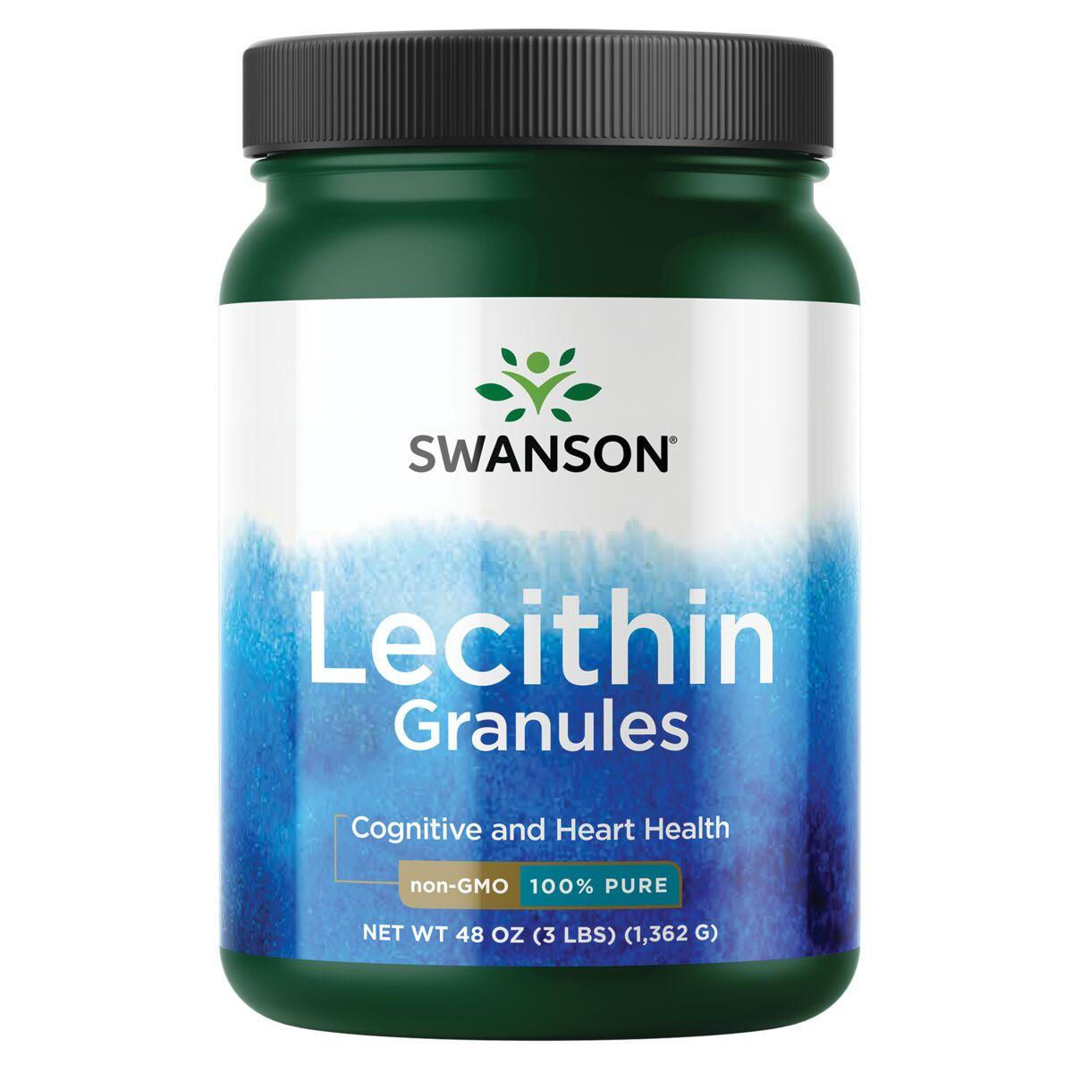 Swanson Premium Lecithin Granules - Non-Gmo 100% Pure Supplement Vitamin 48 oz Granules