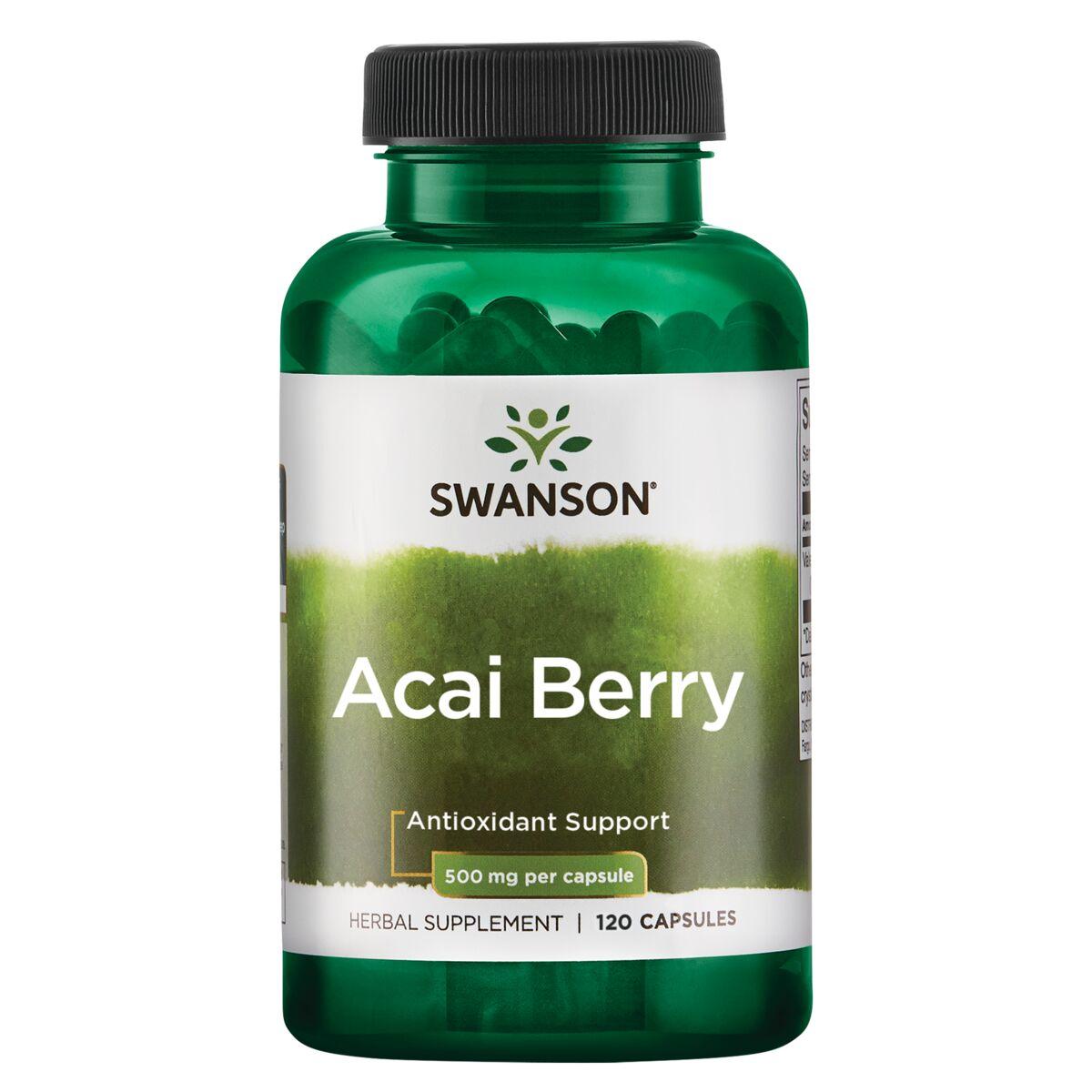 Swanson Premium Acai Berry Vitamin | 500 mg | 120 Caps