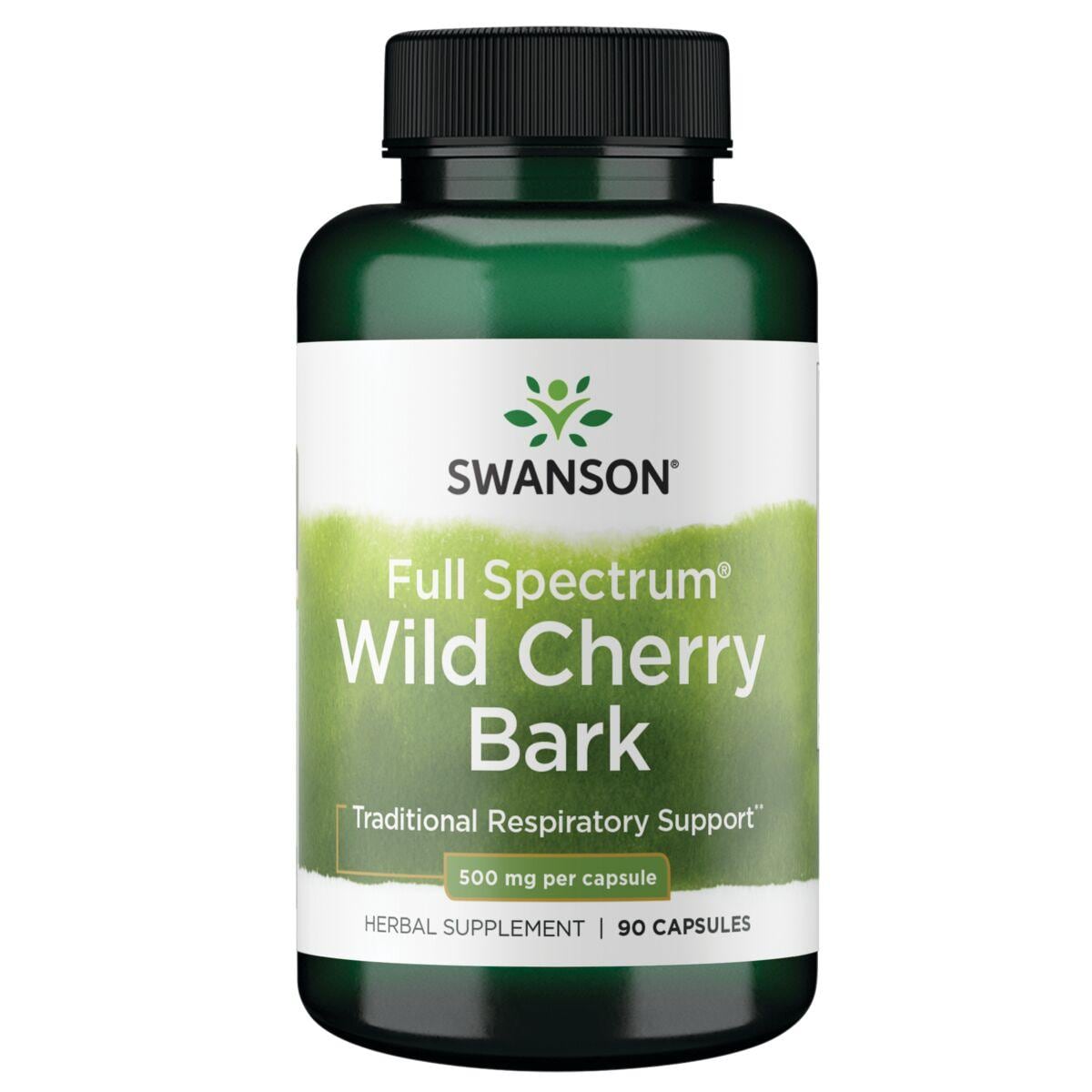 Swanson Premium Full Spectrum Wild Cherry Bark Vitamin 500 mg 90 Caps