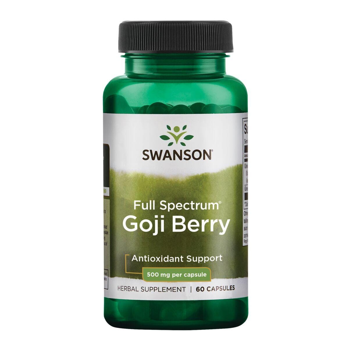 Swanson Premium Full Spectrum Goji Berry Vitamin | 500 mg | 60 Caps