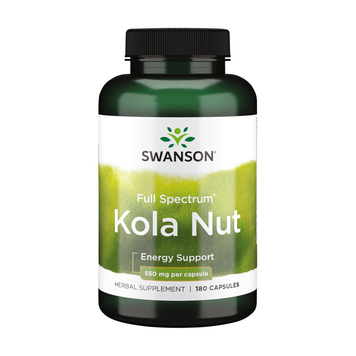 Swanson Premium Full Spectrum Kola Nut Vitamin | 550 mg | 180 Caps