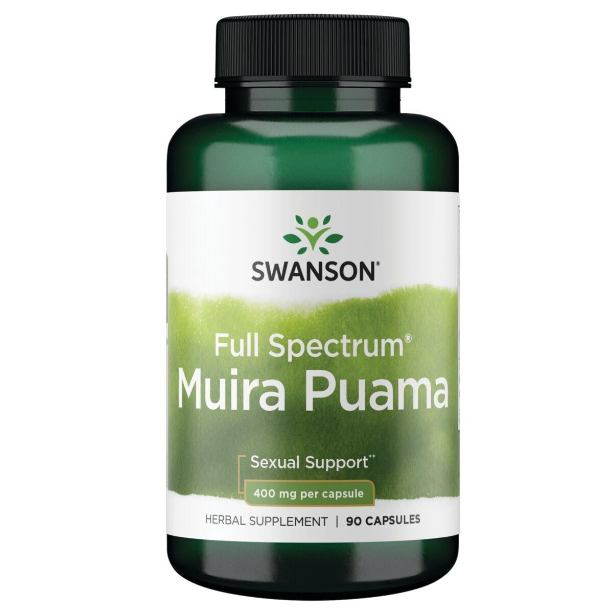 Swanson Premium Full Spectrum Muira Puama Vitamin | 400 mg | 90 Caps