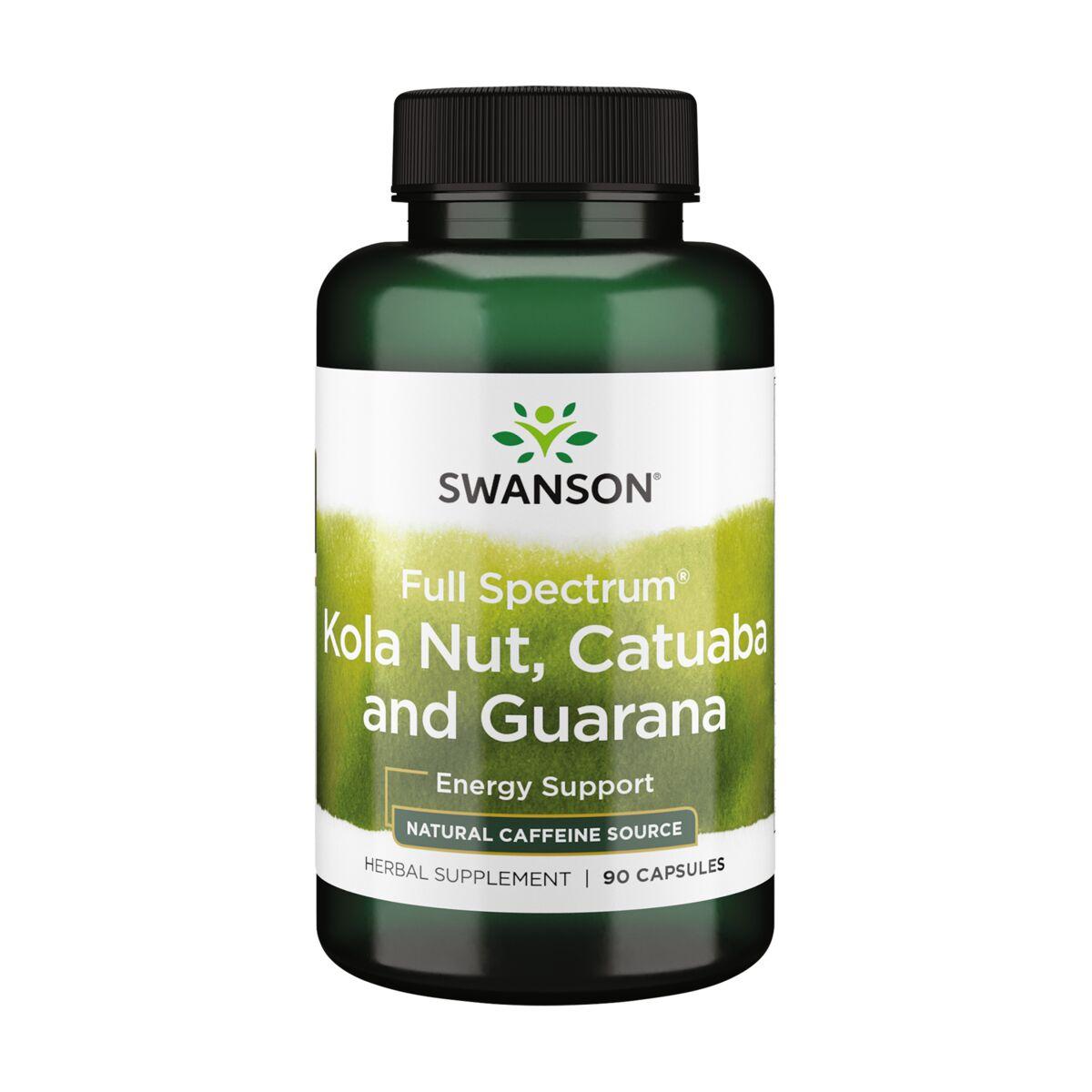 Swanson Premium Full Spectrum Kola Nut, Catuaba and Guarana Vitamin 90 Caps