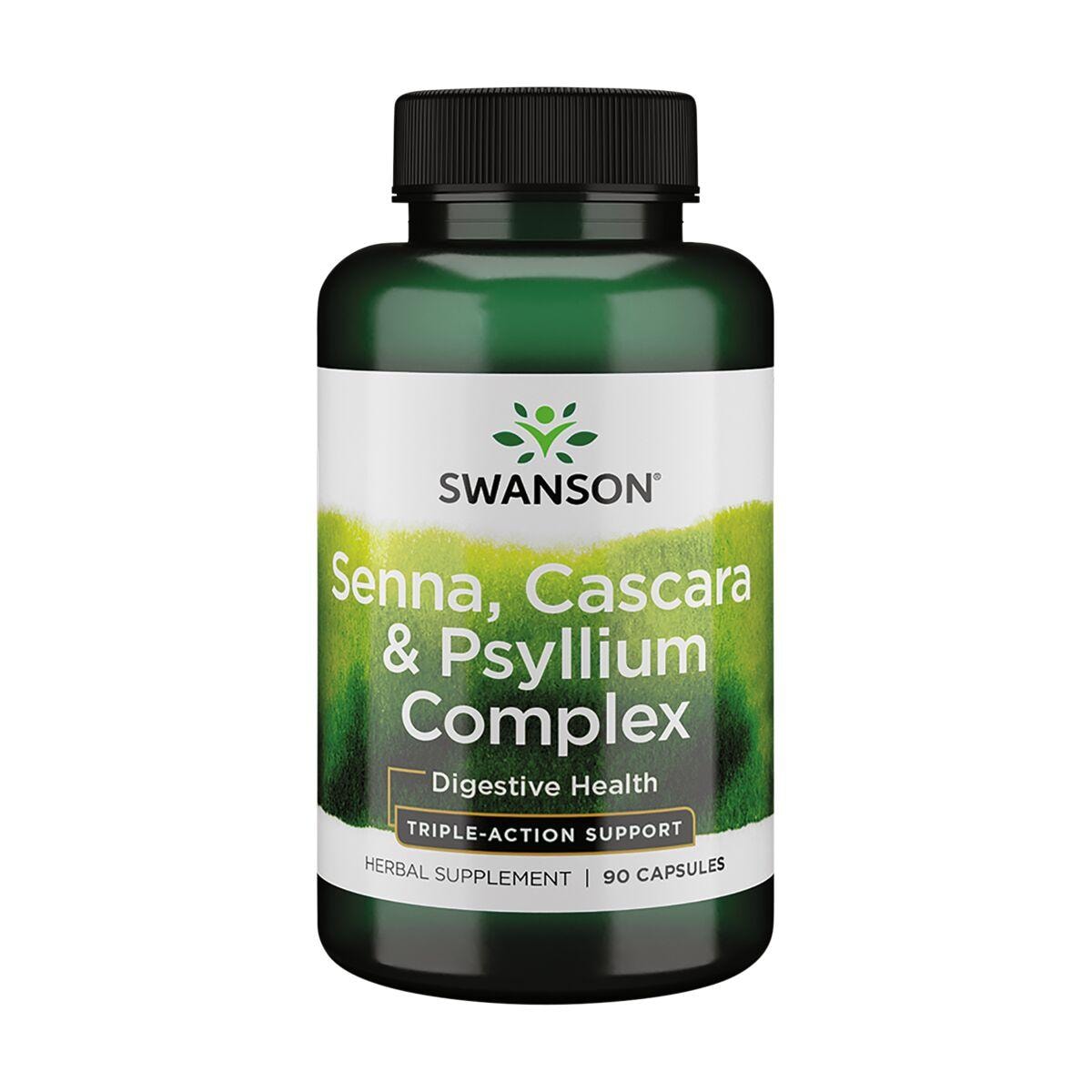 Swanson Premium Senna, Cascara & Psyllium Complex Vitamin | 90 Caps