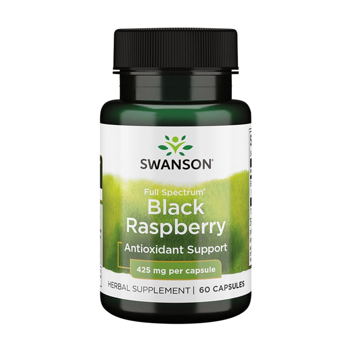 Swanson Premium Full Spectrum Black Raspberry Supplement Vitamin 425 mg 60 Caps