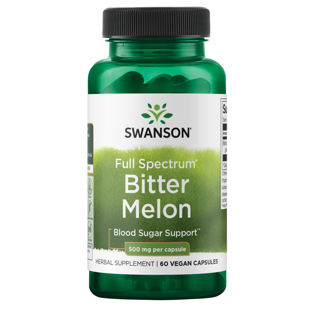 Swanson Herbal Supplements Full Spectrum Bitter Melon 500 мг капсула 60ct 2090₽