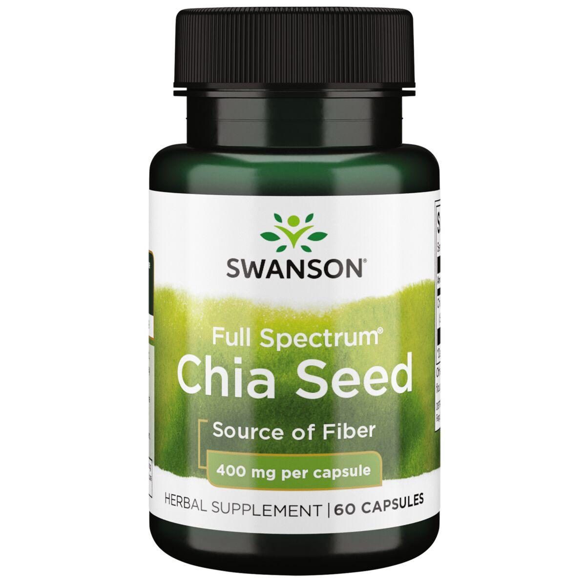 Swanson Premium Full Spectrum Chia Seed Vitamin | 400 mg | 60 Caps