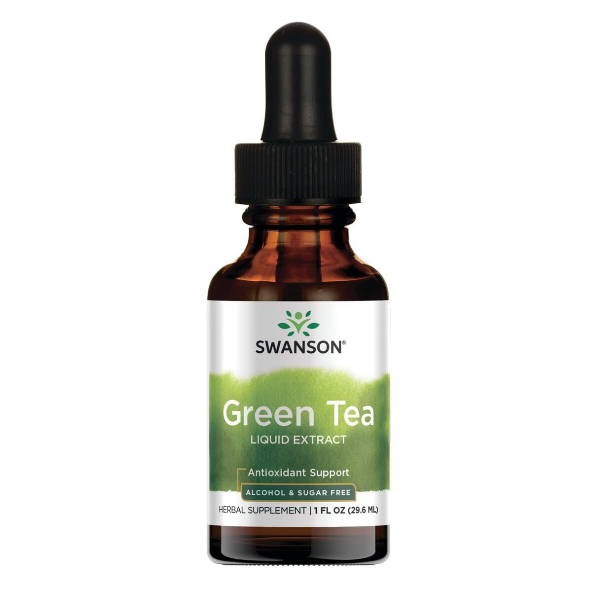 Swanson Premium Green Tea Liquid Extract - Alcohol & Sugar Free Vitamin | 2 G 1 fl oz Liquid