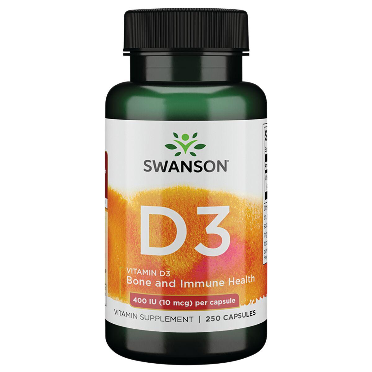 Swanson Premium Vitamin D3 400 Iu 250 Caps