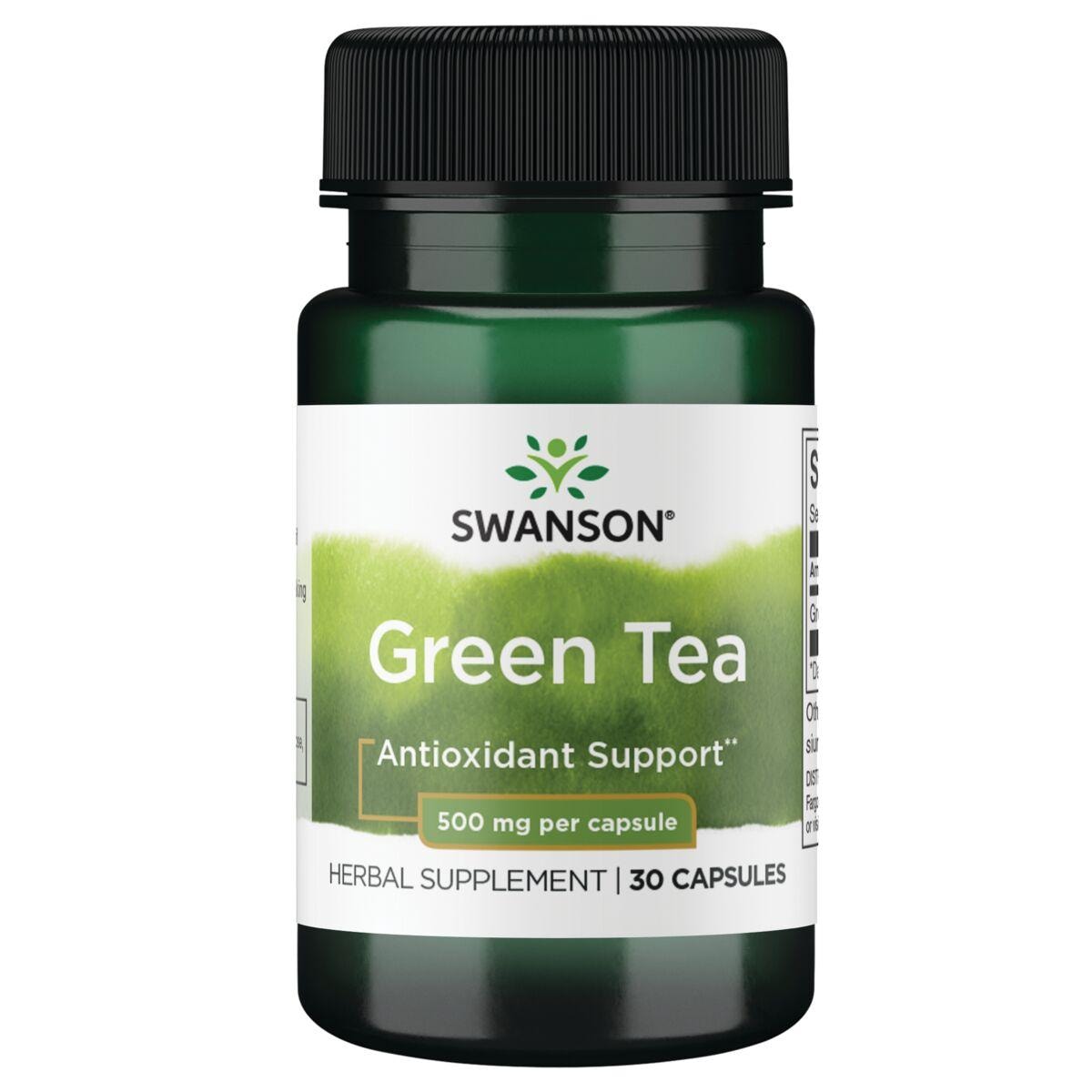 Swanson Premium Green Tea Vitamin | 500 mg | 30 Caps