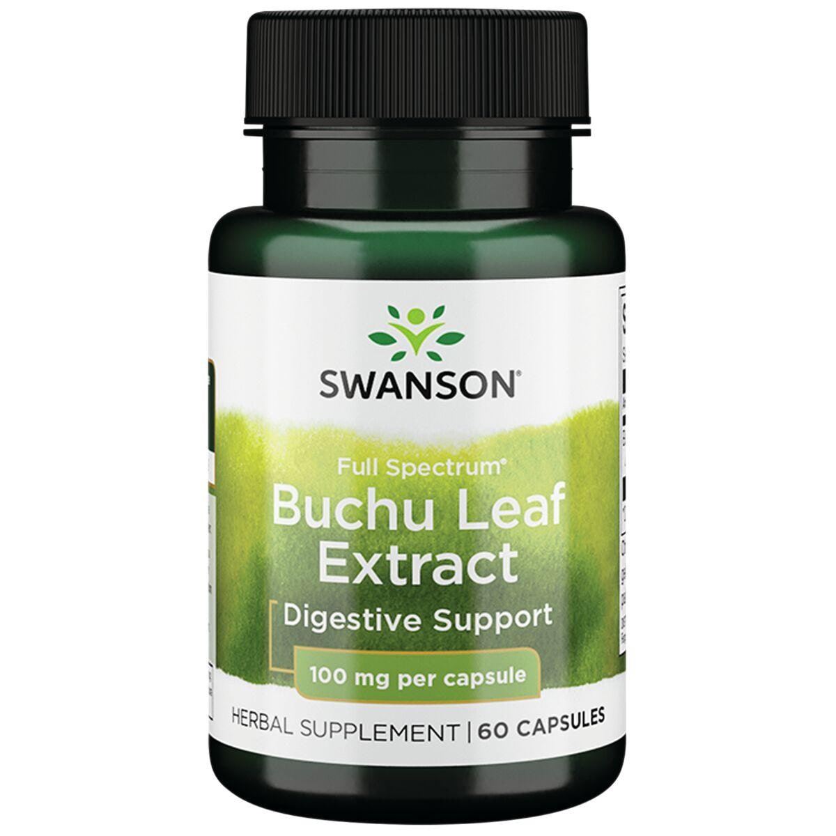 Swanson Premium Full Spectrum Buchu Leaf Extract Vitamin | 100 mg | 60 Caps