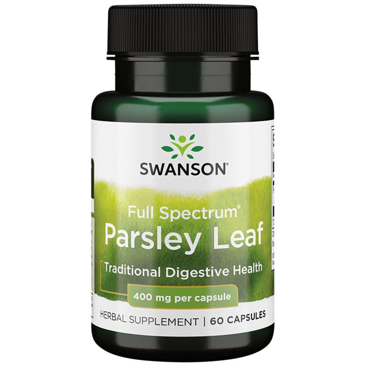 Swanson Premium Full Spectrum Parsley Leaf Vitamin | 400 mg | 60 Caps