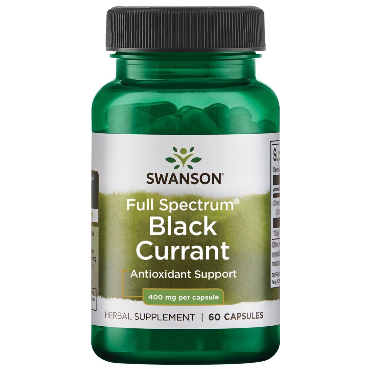 Swanson Premium Full Spectrum Black Currant Vitamin | 400 mg | 60 Caps