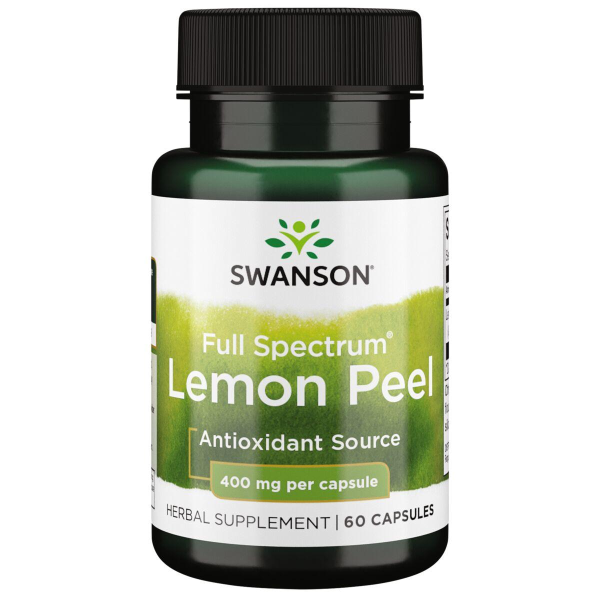 Swanson Premium Full Spectrum Lemon Peel Vitamin | 400 mg | 60 Caps