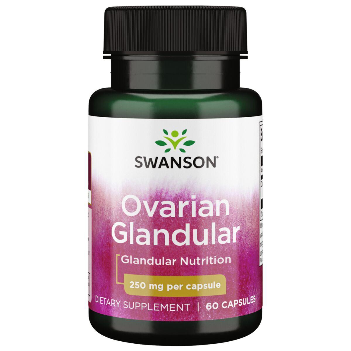 Swanson Premium Ovarian Glandular Supplement Vitamin | 250 mg | 60 Caps