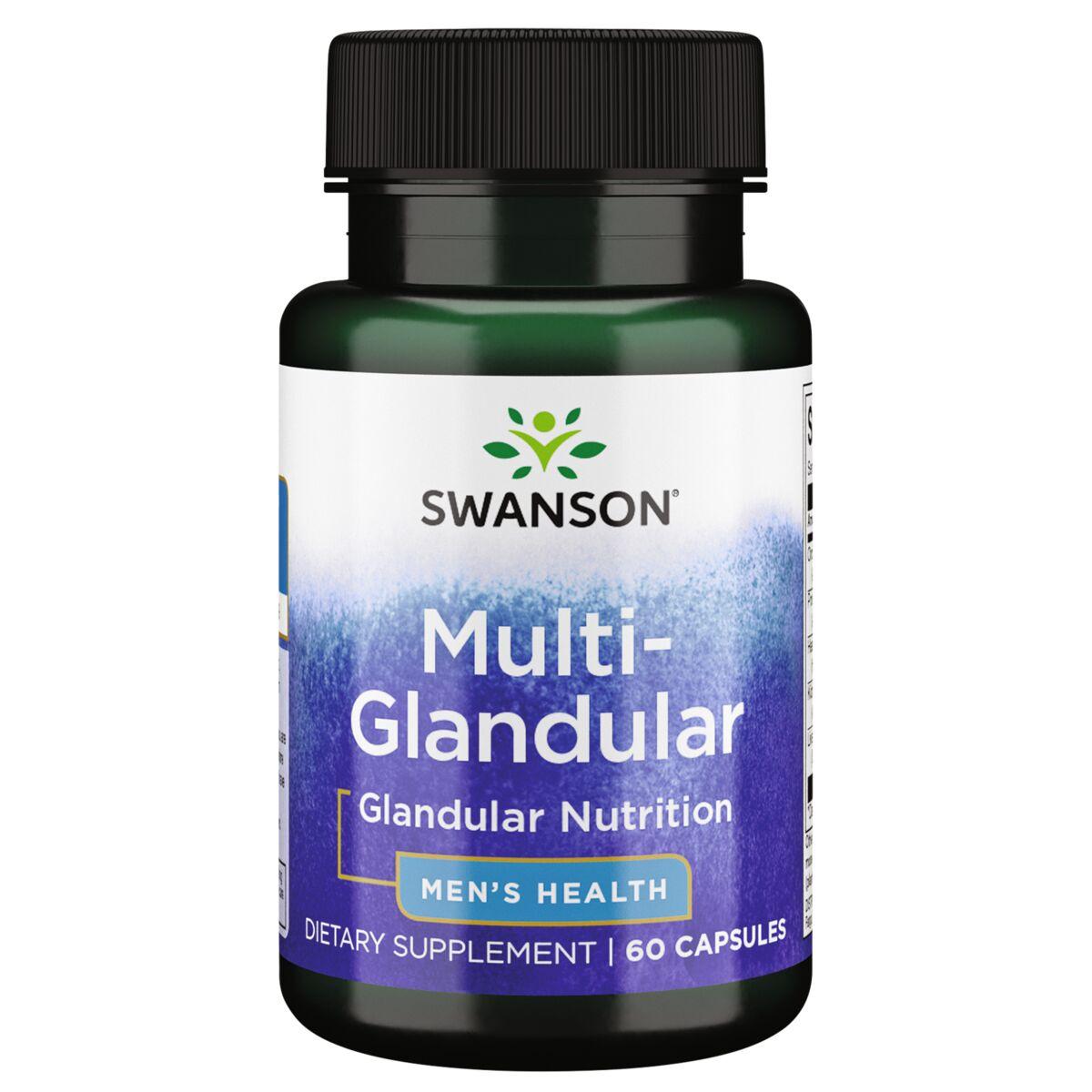 Swanson Premium Multi-Glandular - Mens Health Supplement Vitamin | 60 Caps