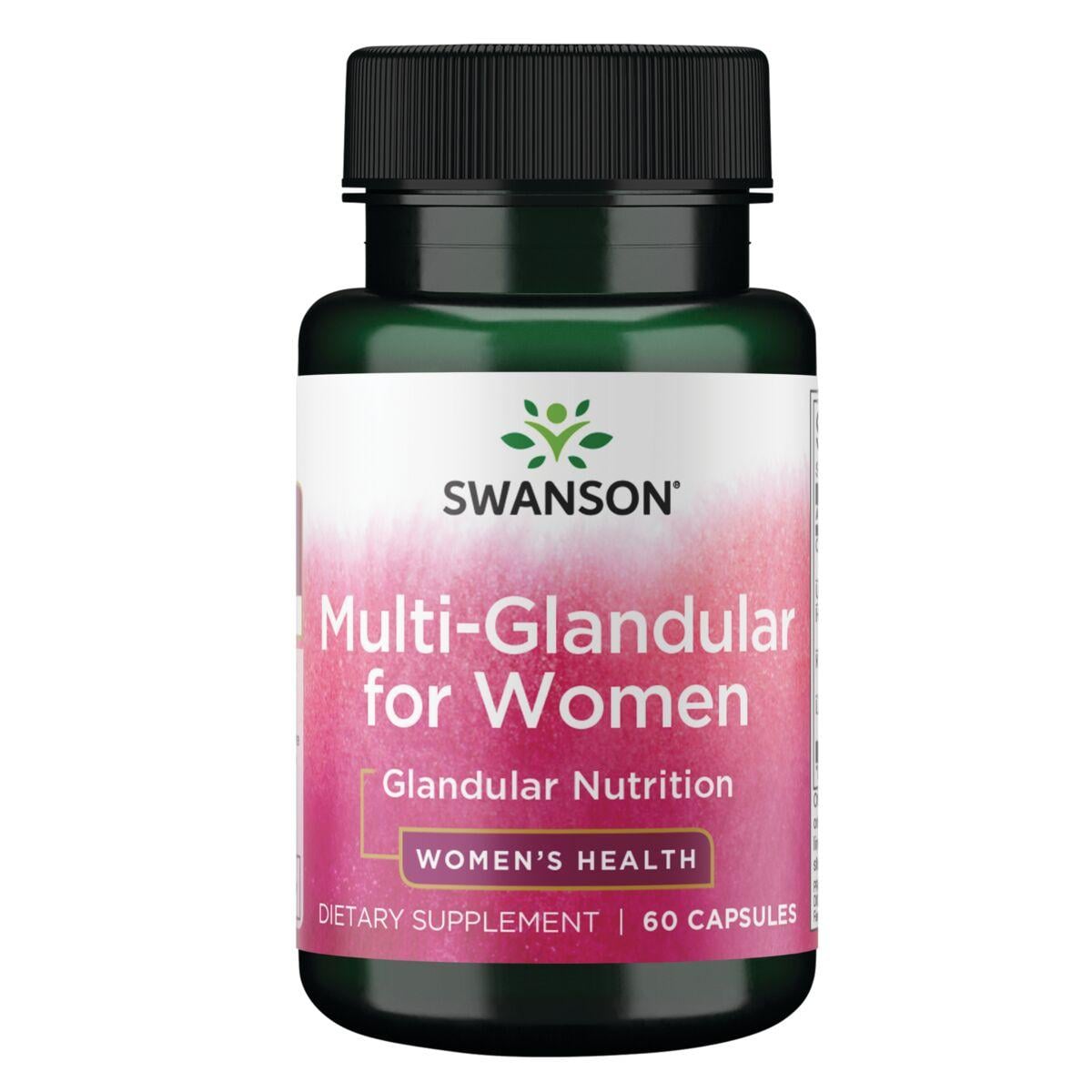 Swanson Premium Multi-Glandular For Women Supplement Vitamin | 60 Caps