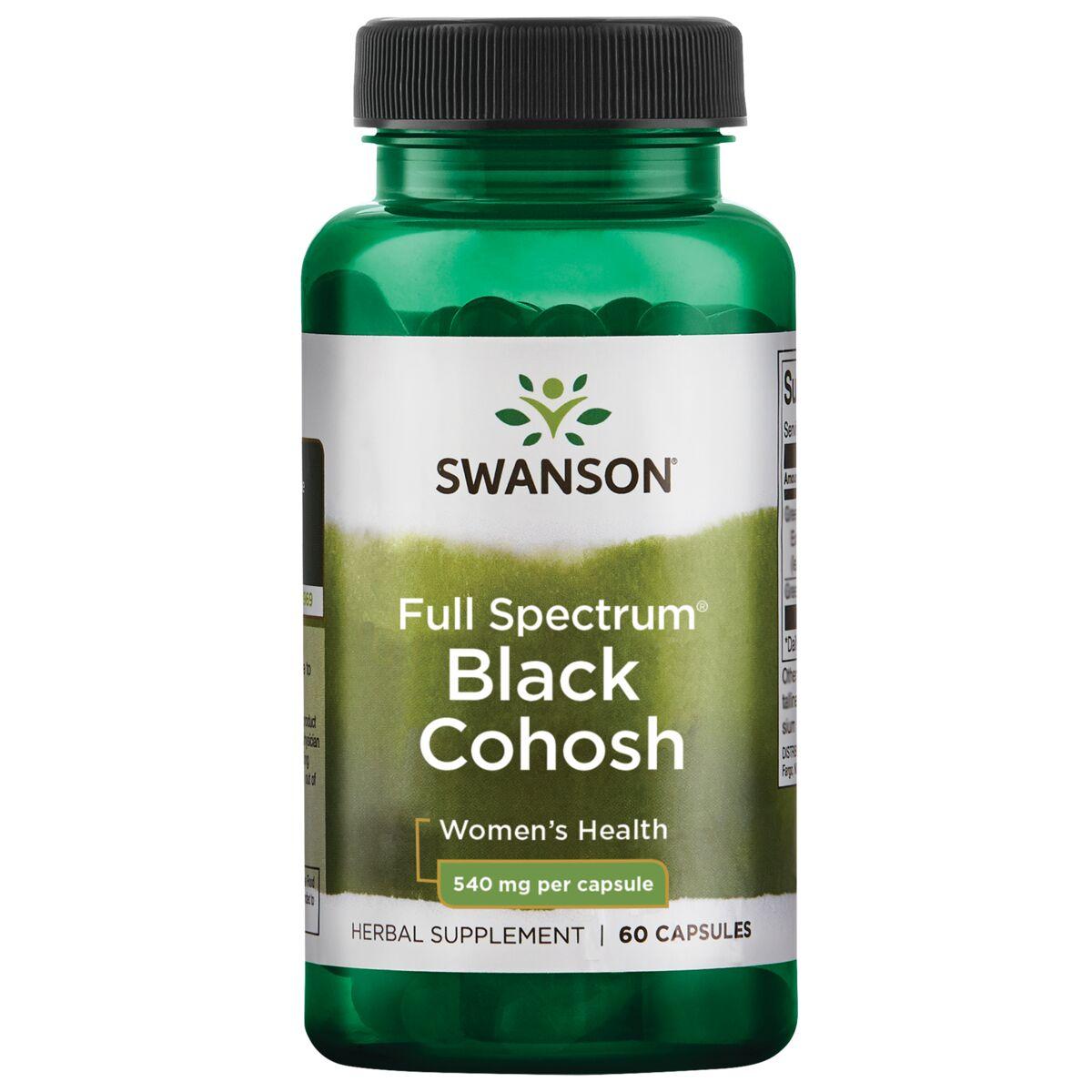 Swanson Premium Full Spectrum Black Cohosh Vitamin 540 mg 60 Caps Womens Health