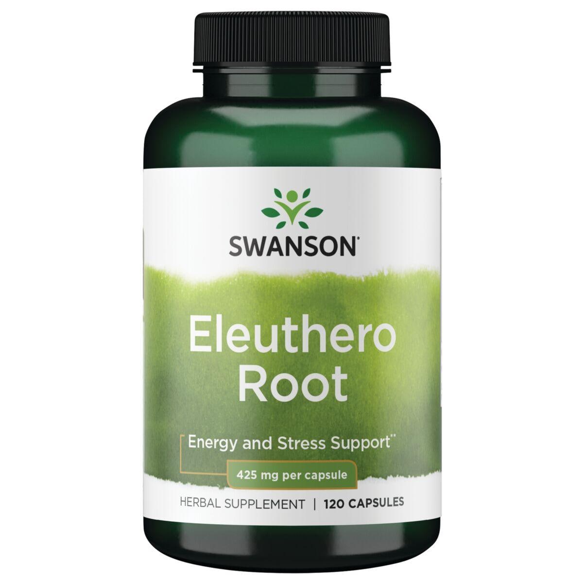 Swanson Premium Eleuthero Root Vitamin | 425 mg | 120 Caps