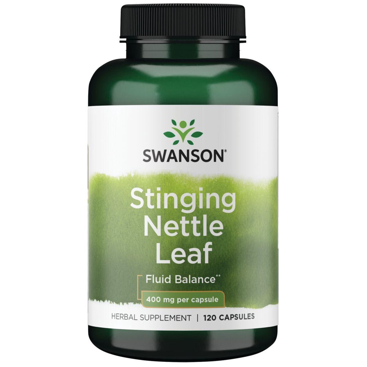 Swanson Premium Stinging Nettle Leaf Vitamin | 400 mg | 120 Caps | Prostate Health