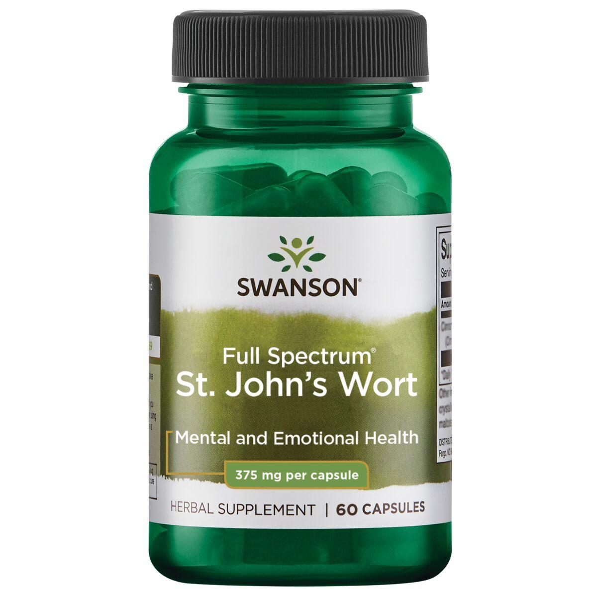 Swanson Premium Full Spectrum St. Johns Wort Vitamin 375 mg 60 Caps