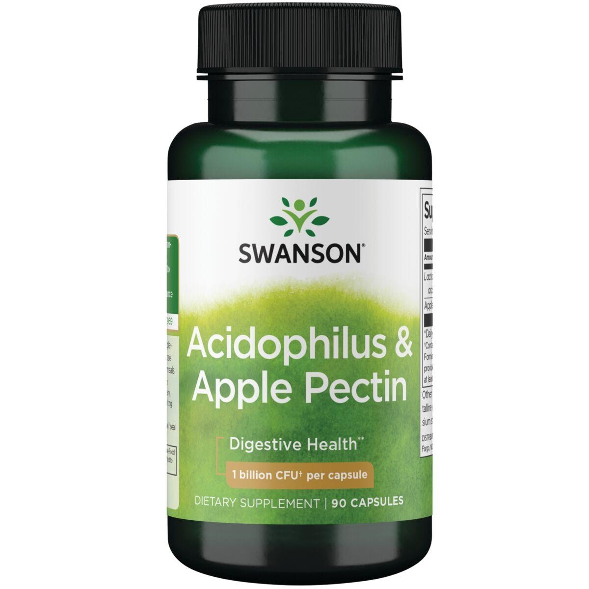 Swanson Premium Acidophilus & Apple Pectin Vitamin 90 Caps