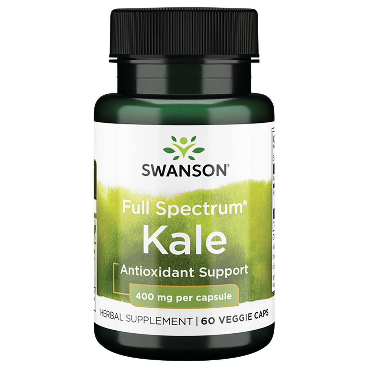 Swanson Premium Full Spectrum Kale Vitamin 400 mg 60 Veg Caps