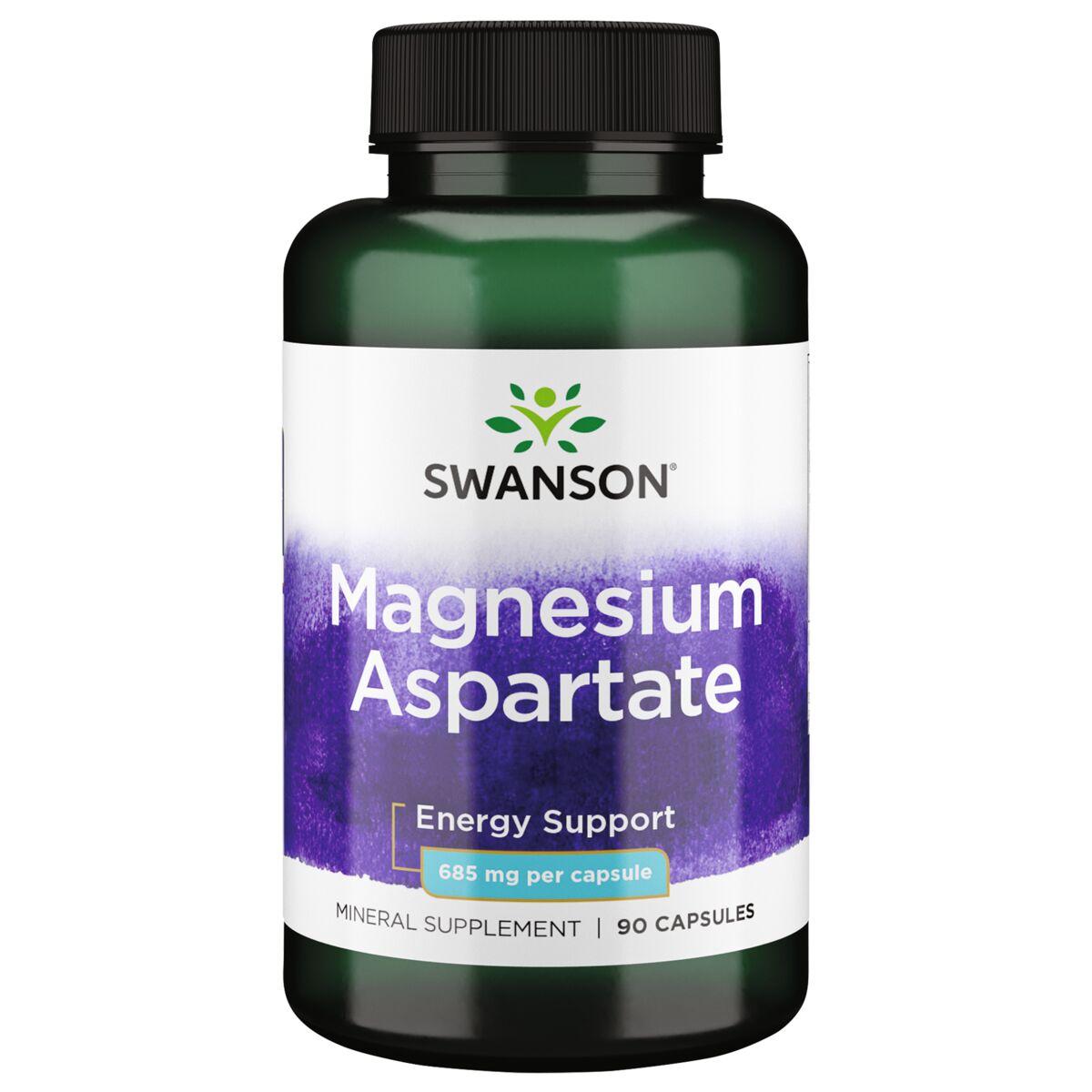 Swanson Premium Magnesium Aspartate Vitamin 685 mg 90 Caps