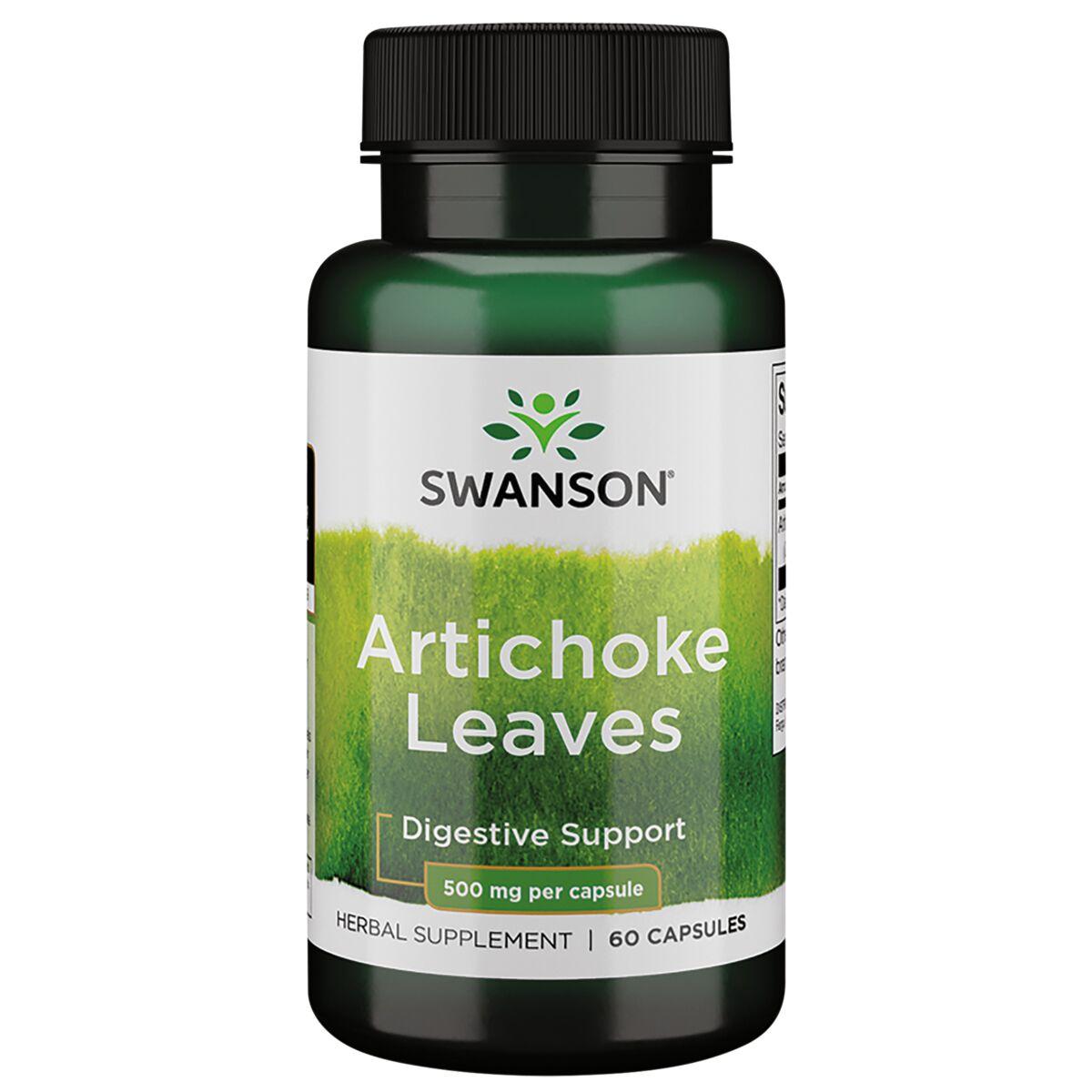 Swanson Premium Artichoke Leaves Vitamin 500 mg 60 Caps