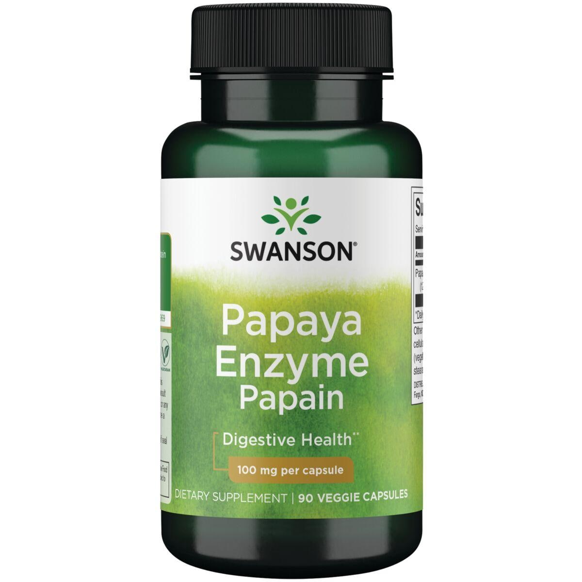Swanson Premium Papaya Enzyme Papain Supplement Vitamin 100 mg 90 Veg Caps