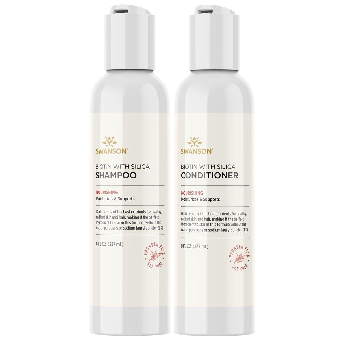 Swanson Premium Biotin with Silica Shampoo & Conditioner Combo Pack 1 Kit