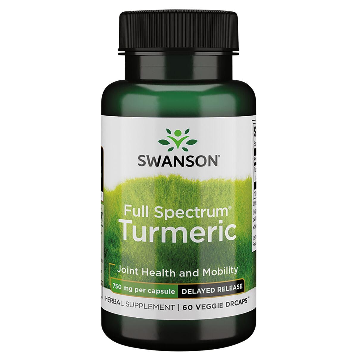 Swanson Premium Full Spectrum Turmeric Vitamin 750 mg 60 Vg Embo Ap
