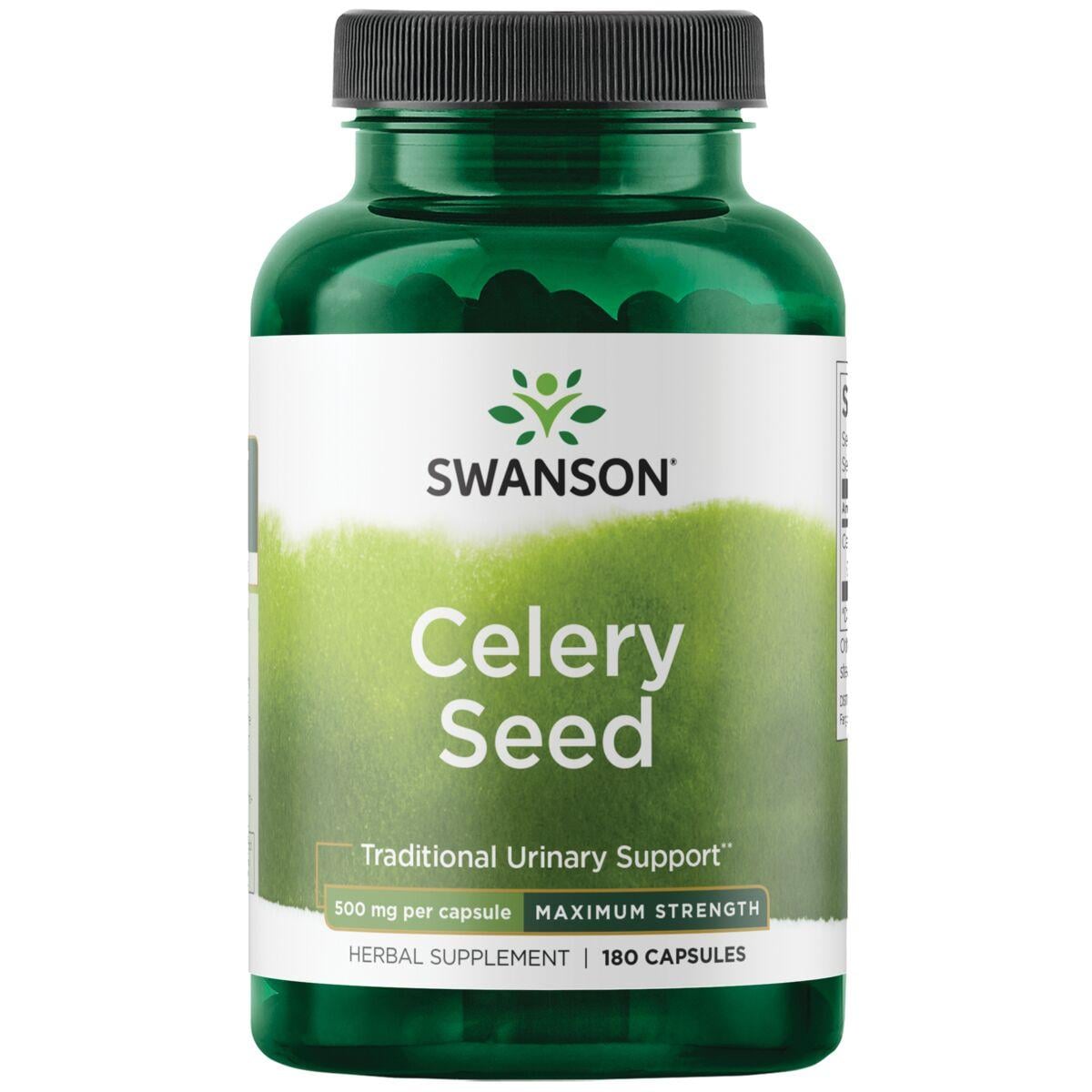Swanson Premium Celery Seed - Maximum Strength Vitamin 500 mg 180 Caps