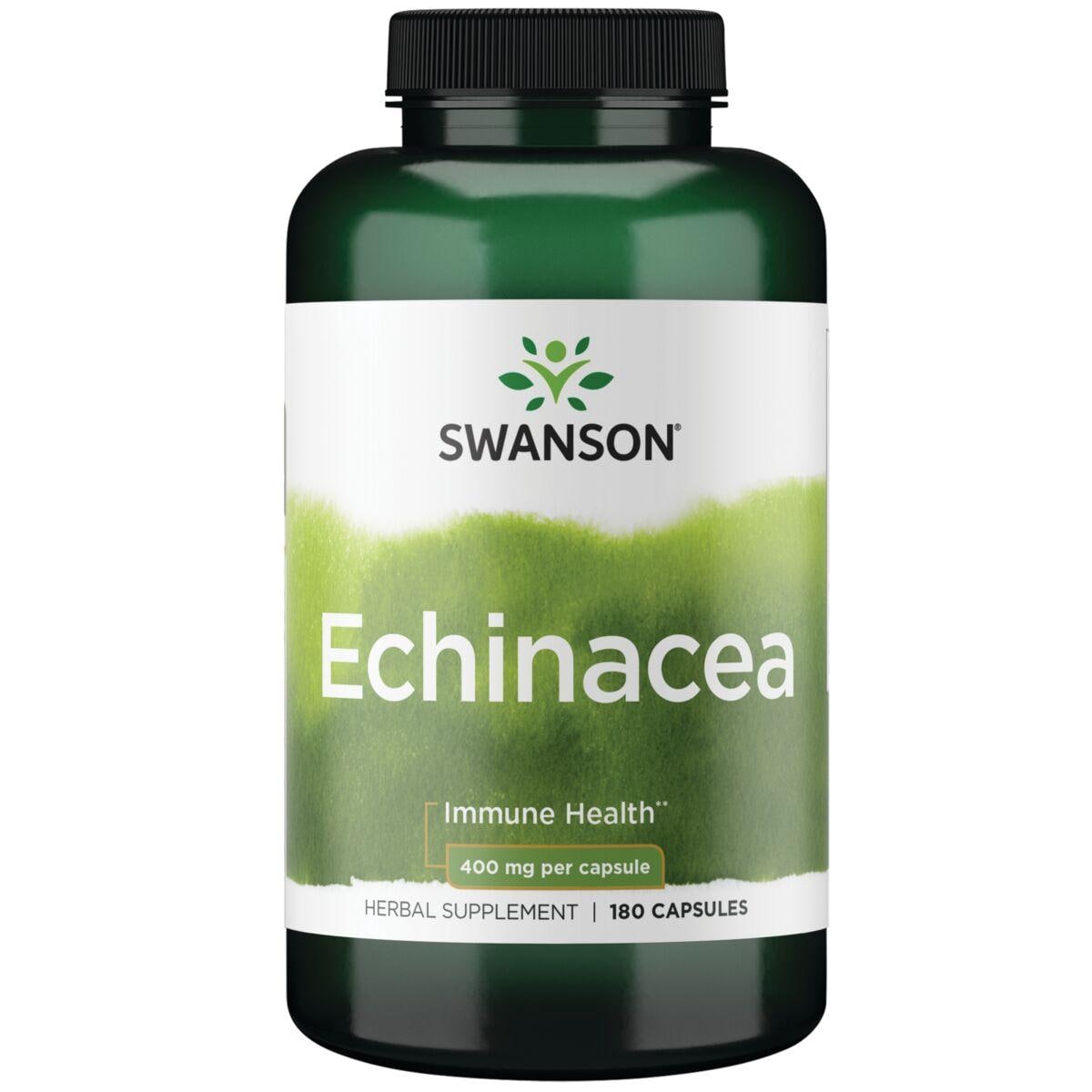 Swanson Premium Echinacea Vitamin 400 mg 180 Caps Herbs and Supplements
