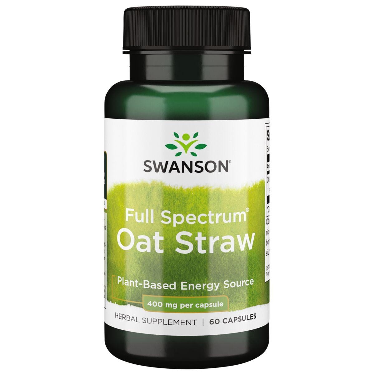 Swanson Premium Full Spectrum Oat Straw Vitamin 400 mg 60 Caps