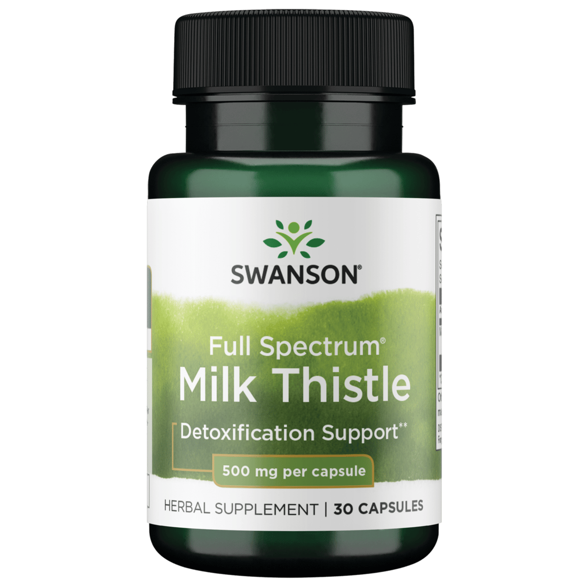 Swanson Full Spectrum Milk Thistle 500 мг 30 капсул