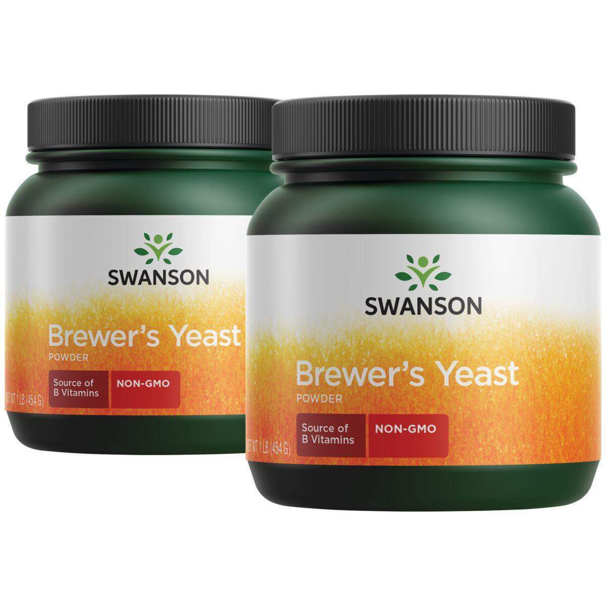 Swanson Premium Brewers Yeast Powder - Non-Gmo | 2 Pack