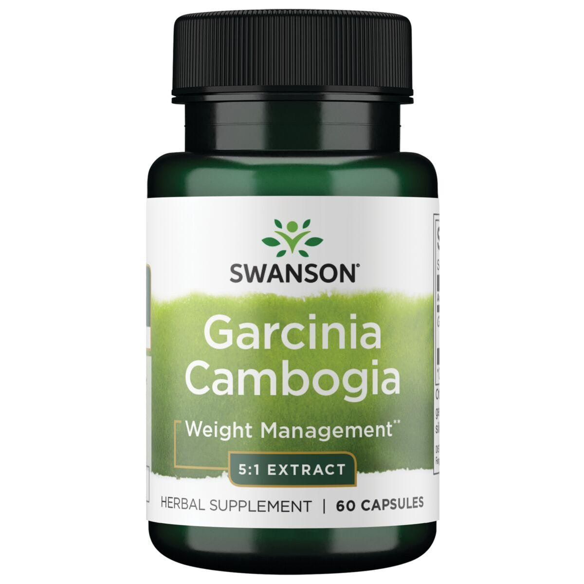 Swanson Premium Garcinia Cambogia 5:1 Extract Vitamin 80 mg 60 Caps Weight Management