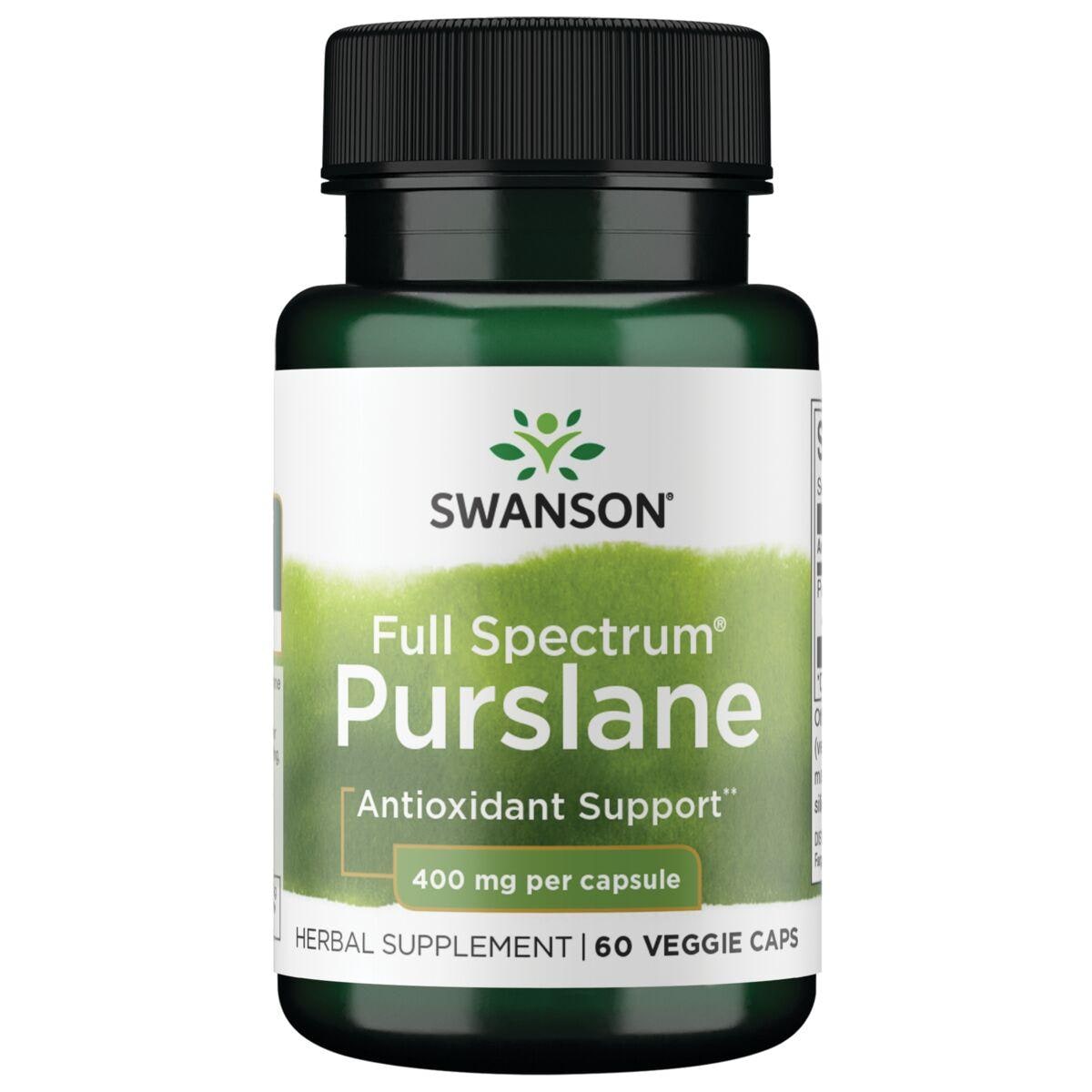 Swanson Premium Full Spectrum Purslane Supplement Vitamin | 400 mg | 60 Veg Caps