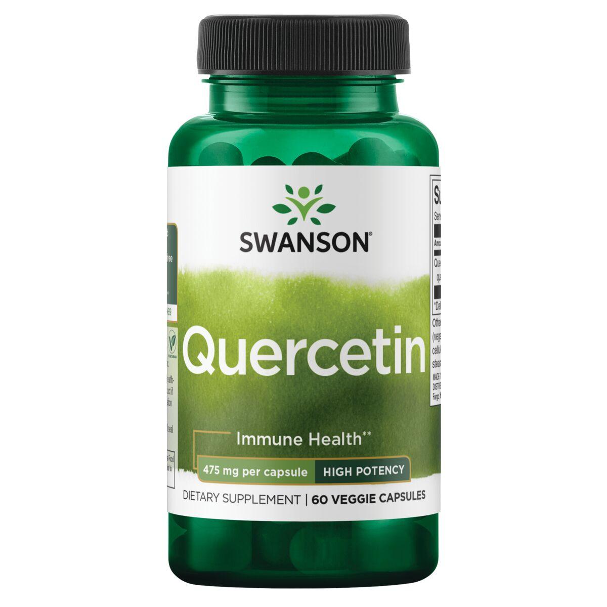 Swanson Premium Quercetin - High Potency Supplement Vitamin 475 mg 60 Veg Caps