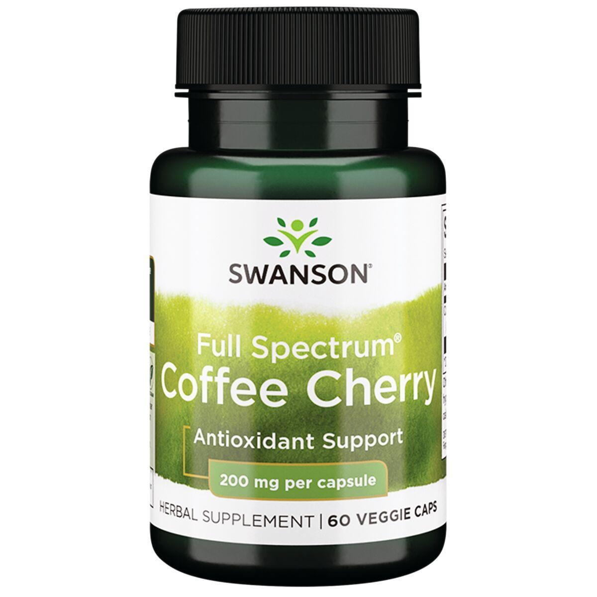 Swanson Premium Full Spectrum Coffee Cherry Vitamin 200 mg 60 Veg Caps
